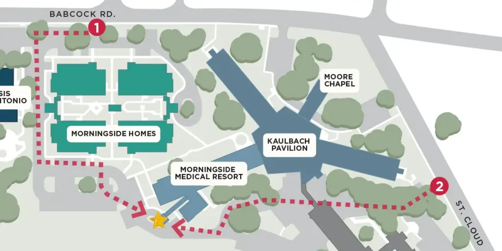 Meadows Medical Resort map